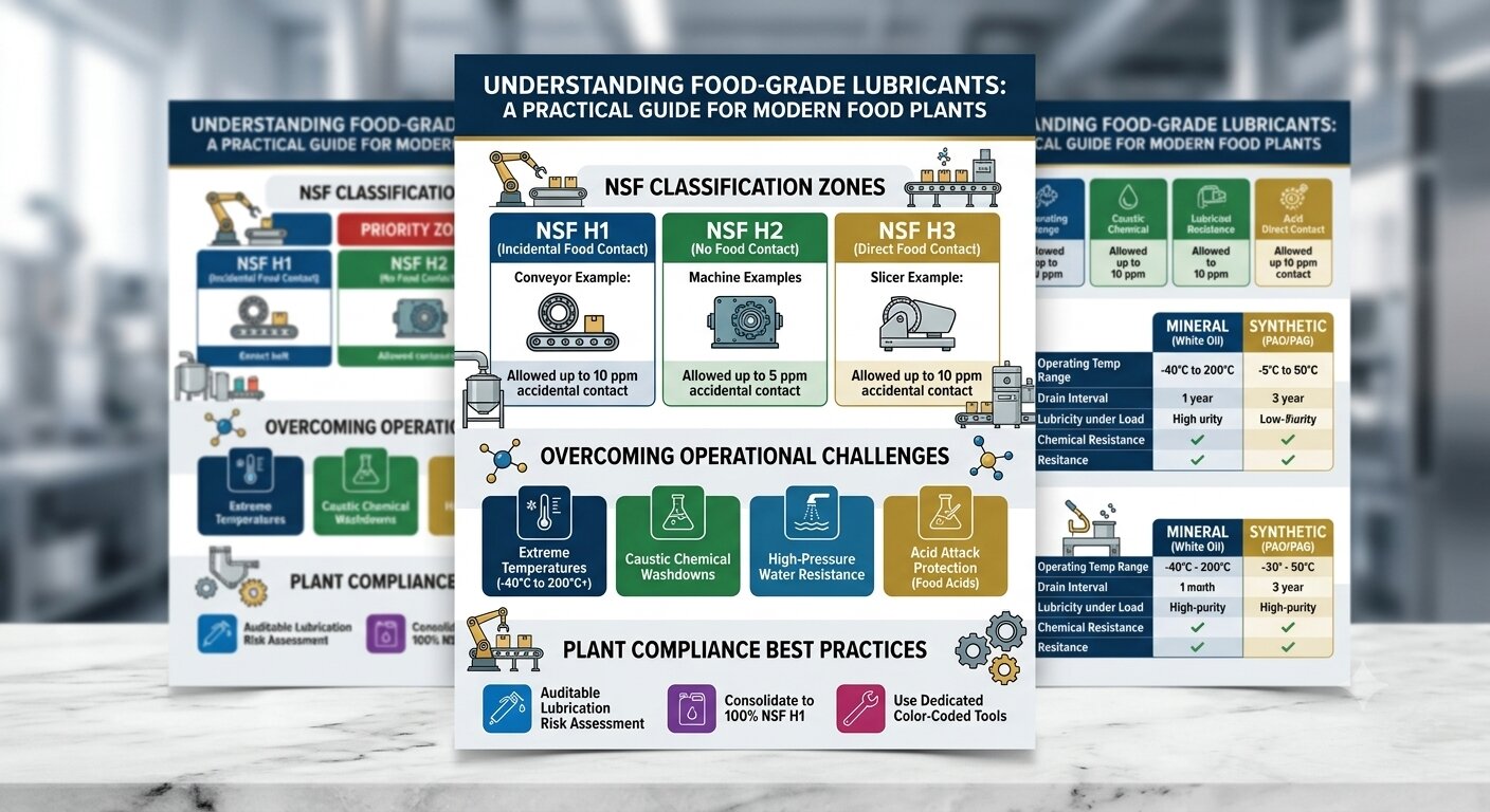 Understanding Food-Grade Lubricants: A Practical Guide for Modern Food Plants